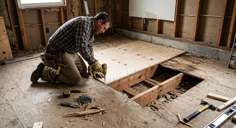Plywood Subfloor Repair in Wilmington, NC