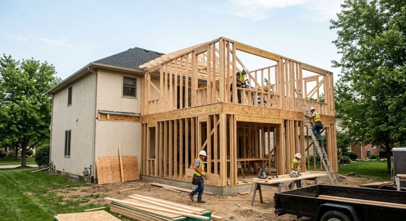 Home Addition Framing in Wilmington, NC
