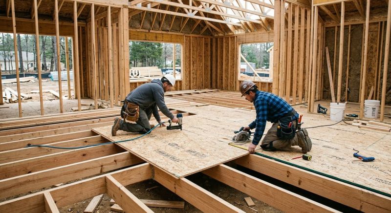 Plywood Flooring Installation in Wilmington, NC