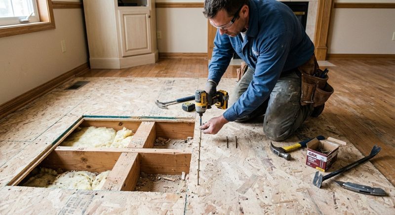 Plywood Subfloor Repair in Wilmington, NC